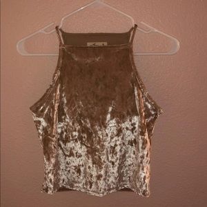 Velvet holister halter top